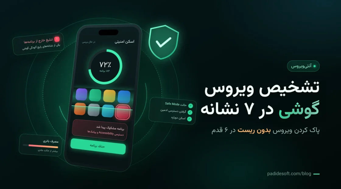 تشخیص ویروس گوشی و پاک کردن ویروس بدون ریست