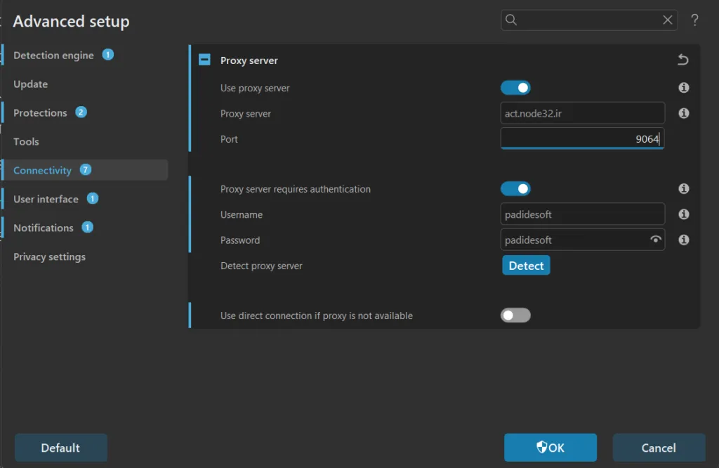 Proxy Checkbox