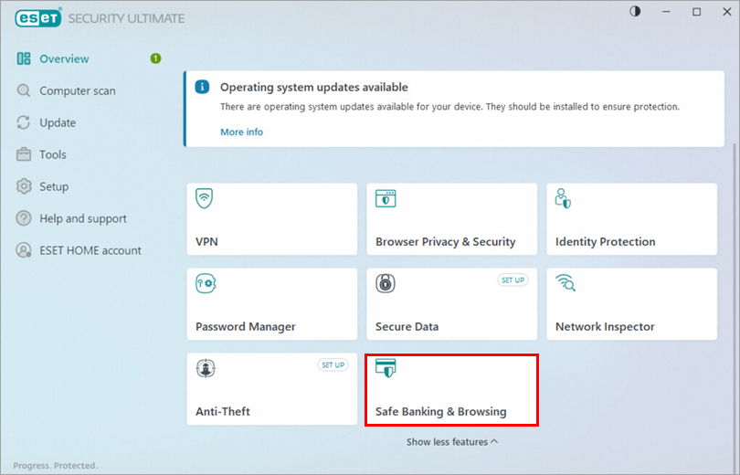 آموزش فعالسازی ESET Safe Banking