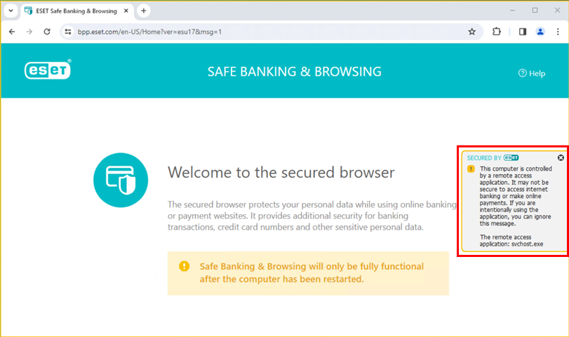 آموزش فعالسازی ESET Safe Banking